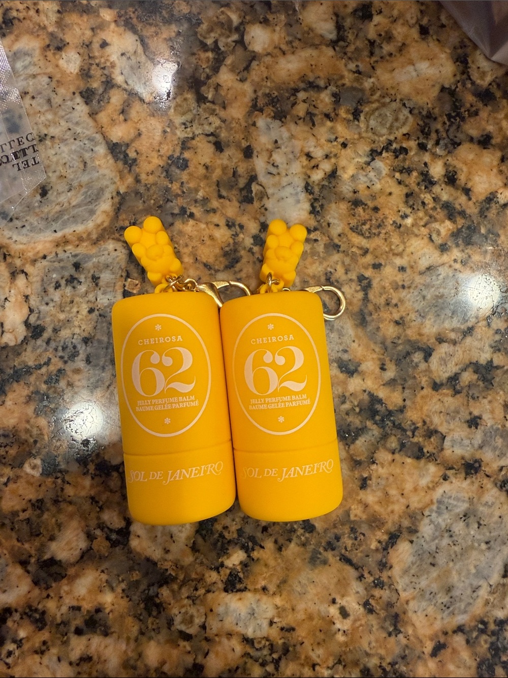 Sol de Janeiro Cheirosa 62 Citrus Yellow Perfume Balm Keychain (Pair)